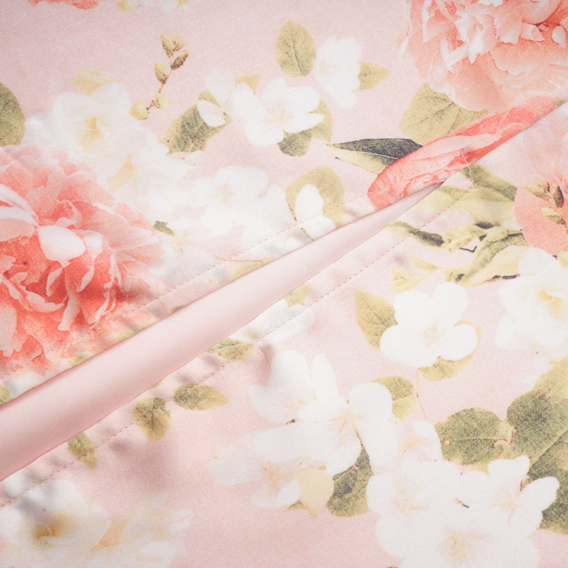 Skye Pink Floral Satin Maxi Dress