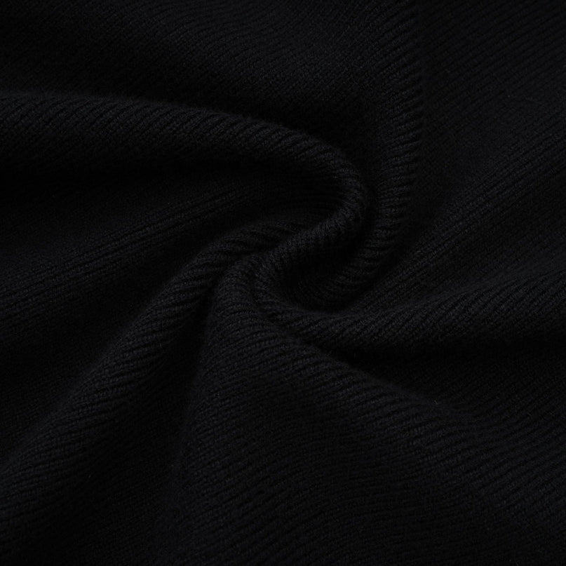 Skylar Black Off-shoulder Mini Dress with Faux-fur Collar and Cuffs