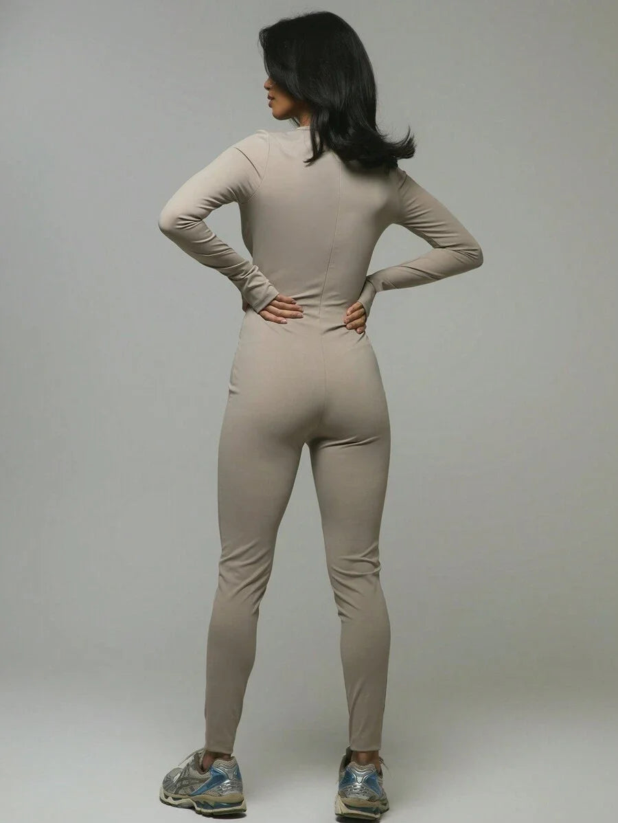 Sleeve Seamless Musera Sport Jumpsuit Padel Tennis Pickleball Gym Fitness