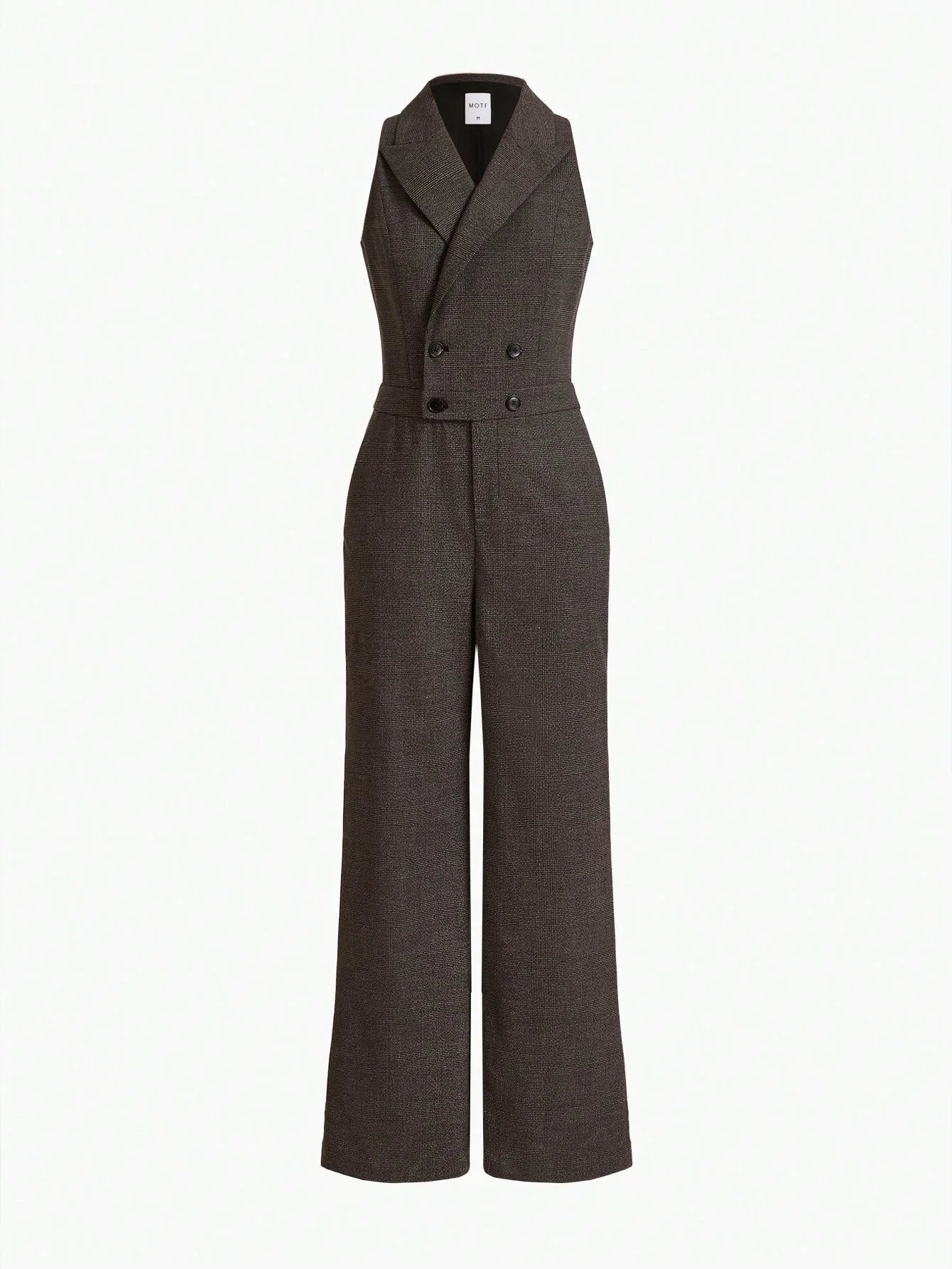 SLEEVELESS BLAZER JUMPSUIT