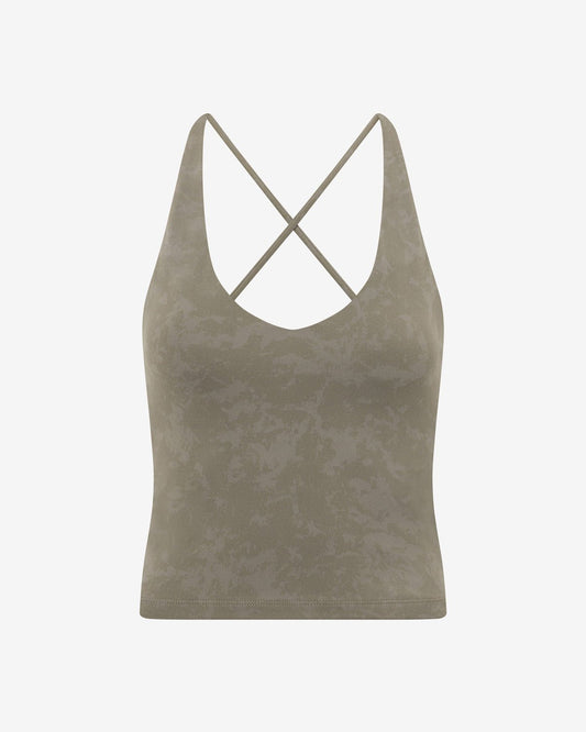 Sleeveless performance tank top - Green