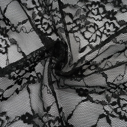 Sloan Black Floral Lace Vest and Dress Set
