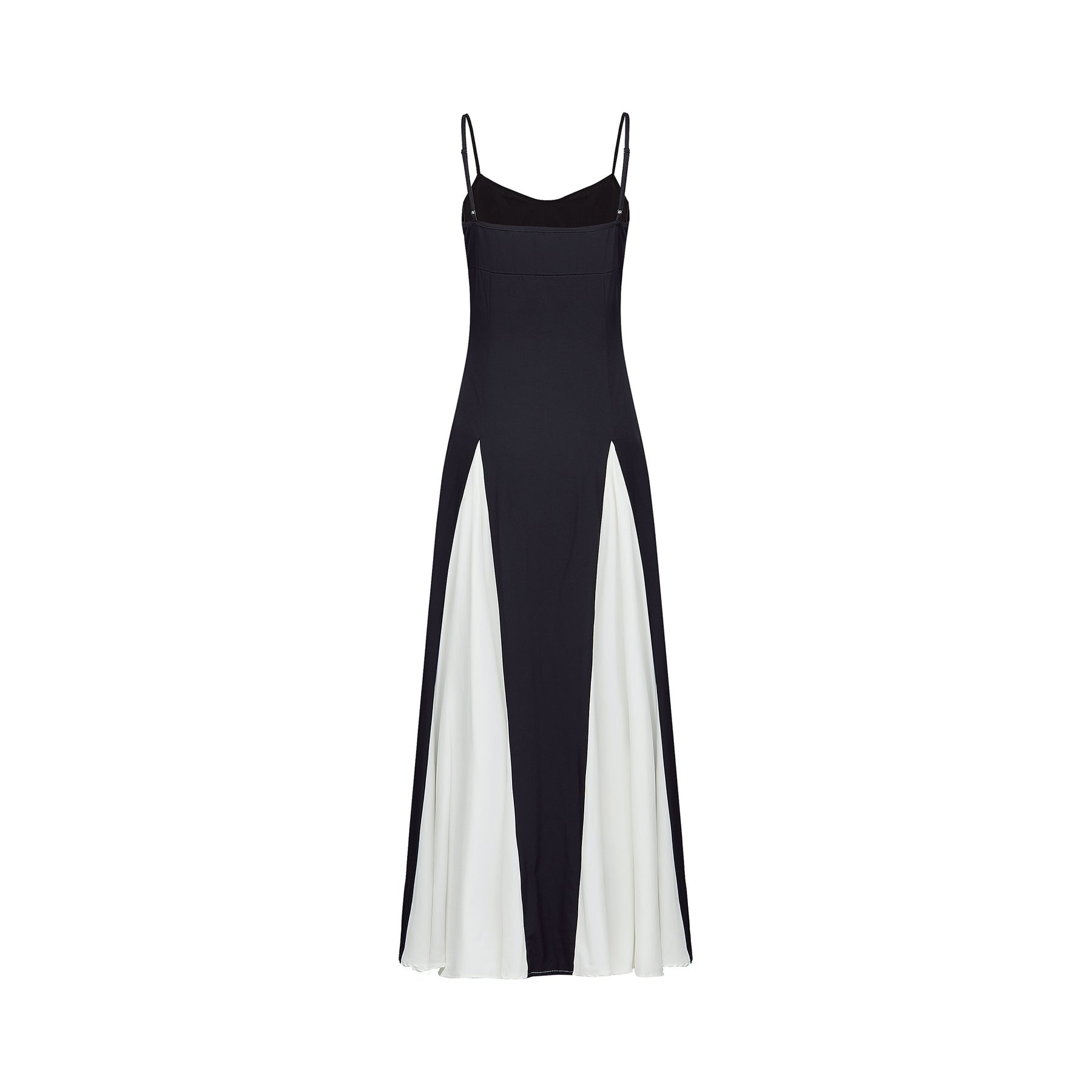 Sofie contrastcolor pleated maxi dress