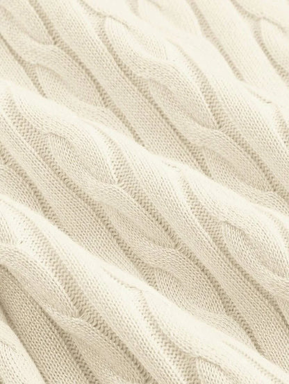 Soft Cable Knit Sweater For Women SpringSummer