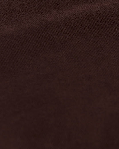 Soft flannel lounge pants with elastic waistband - Brown