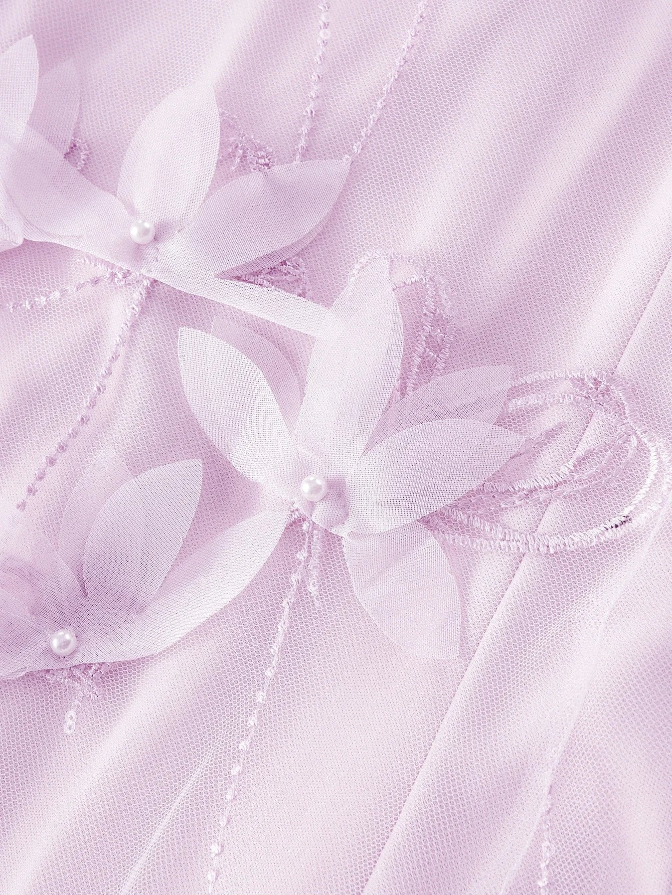 Soiréza APPLIQUES CONTRAST MESH MERMAID HEM COCKTAIL DRESS