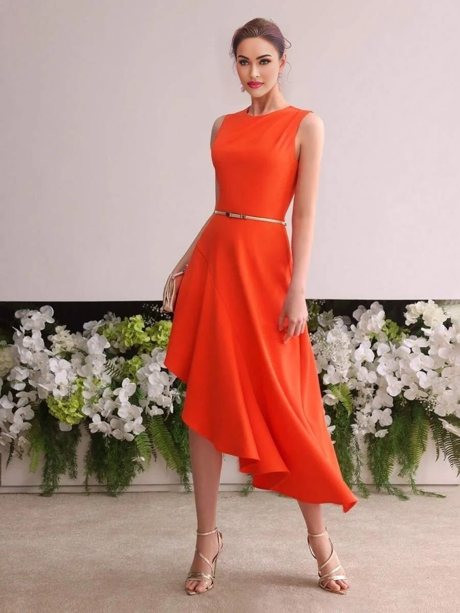 Soiréza ASYMMETRICAL HEM COCKTAIL DRESS