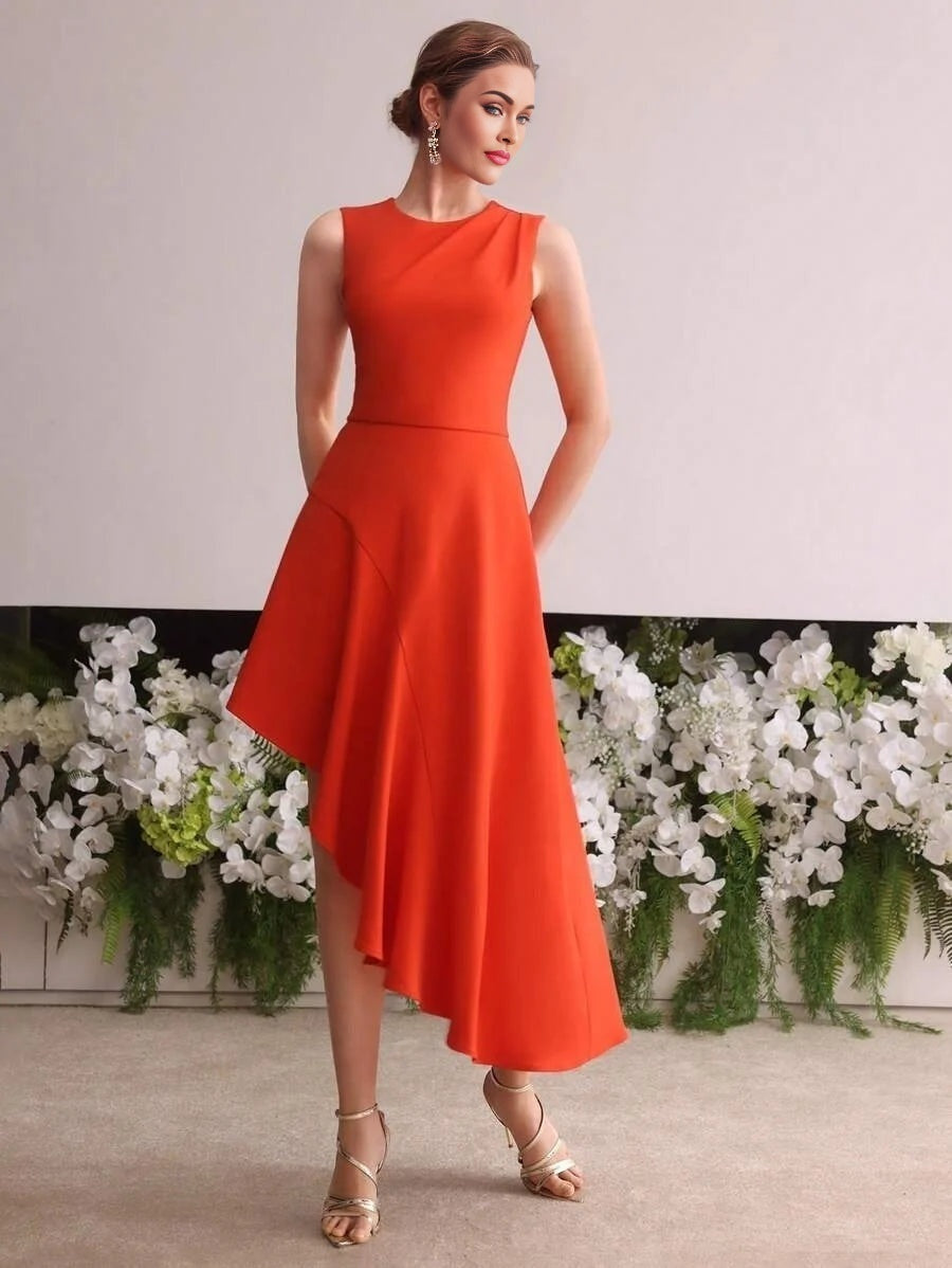 Soiréza ASYMMETRICAL HEM COCKTAIL DRESS