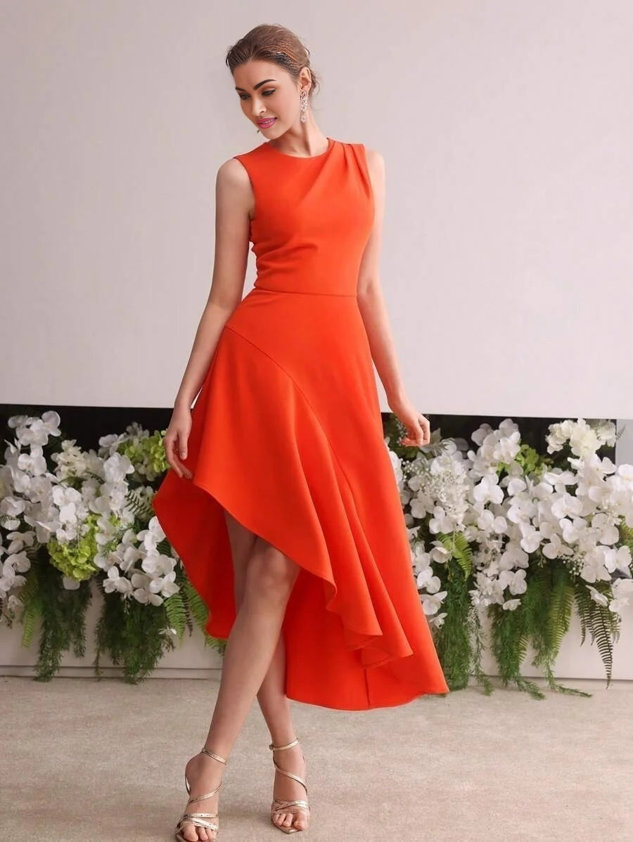 Soiréza ASYMMETRICAL HEM COCKTAIL DRESS