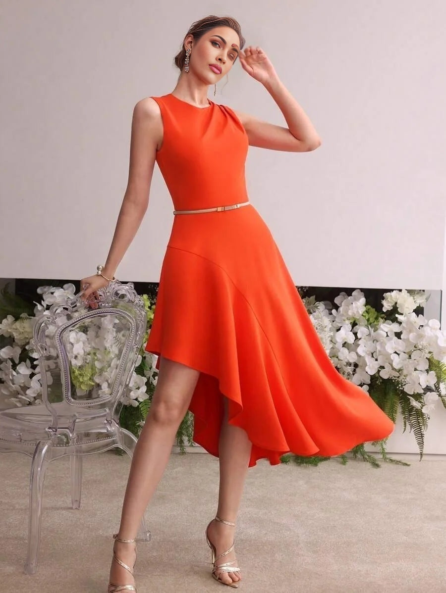 Soiréza ASYMMETRICAL HEM COCKTAIL DRESS