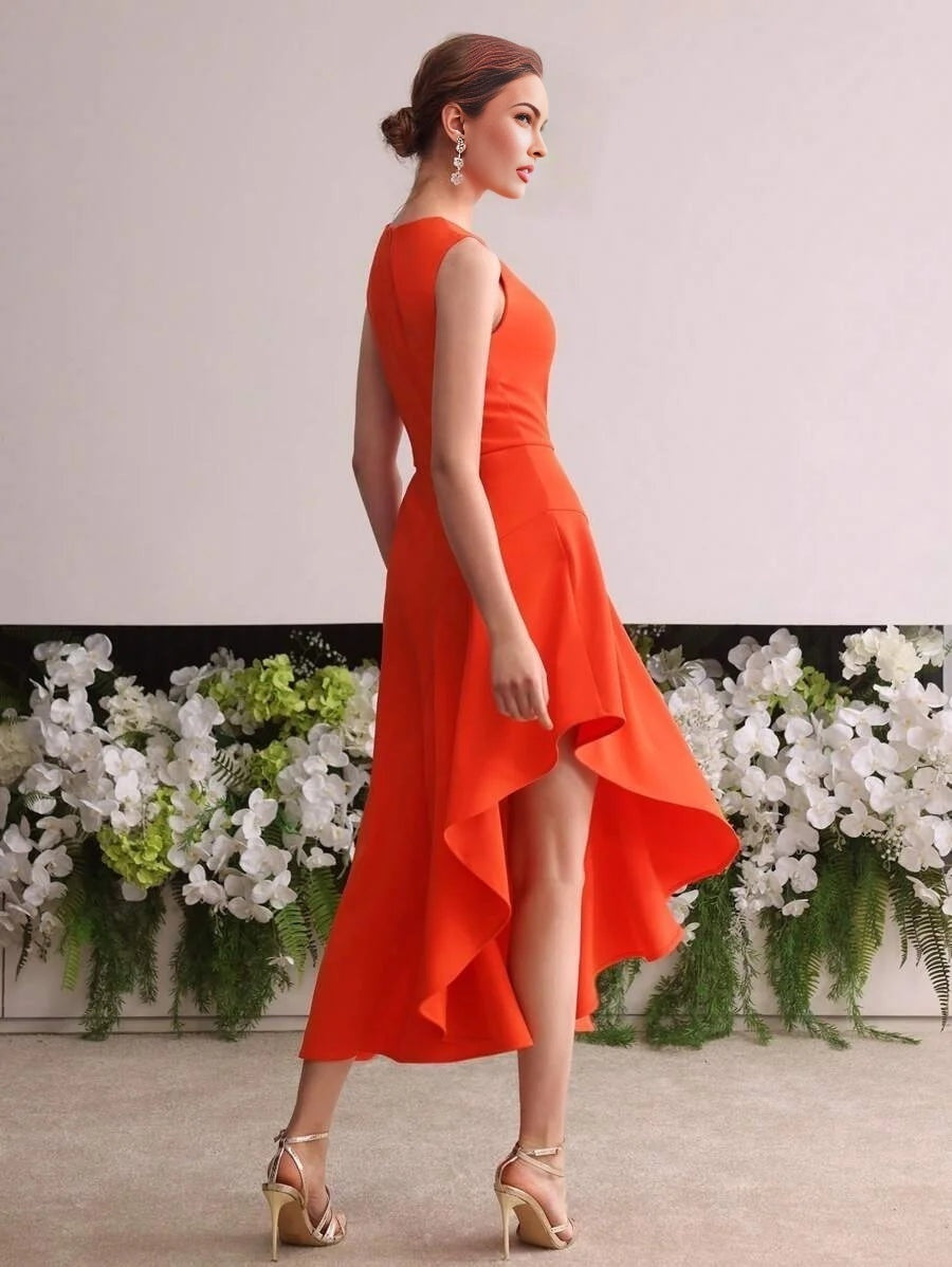 Soiréza ASYMMETRICAL HEM COCKTAIL DRESS