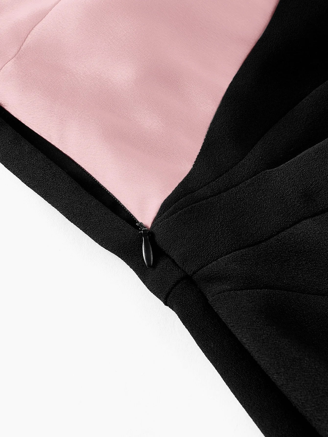 Soiréza ASYMMETRICAL NECK COLORBLOCK COCKTAIL DRESS