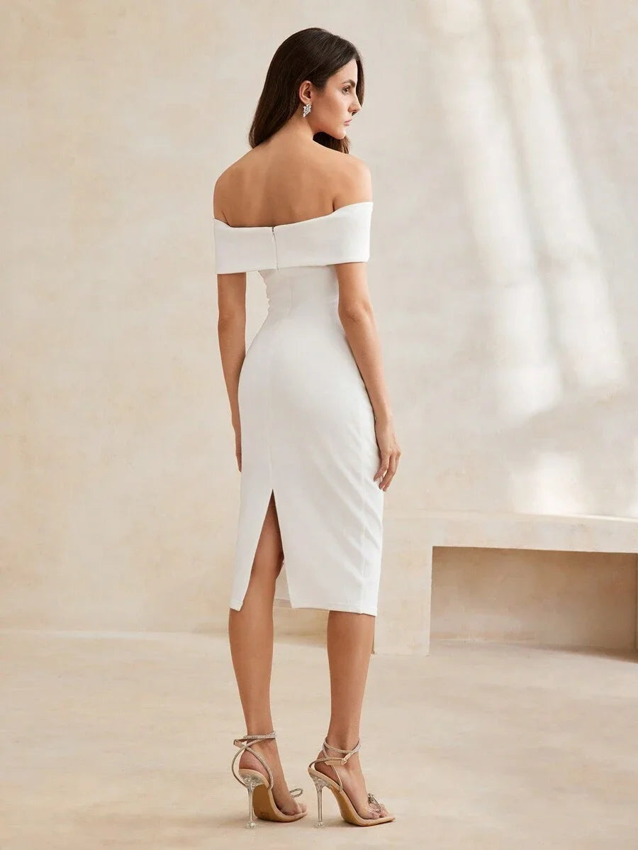 Soiréza COLORBLOCK BIAS CUT TUBE DRESS