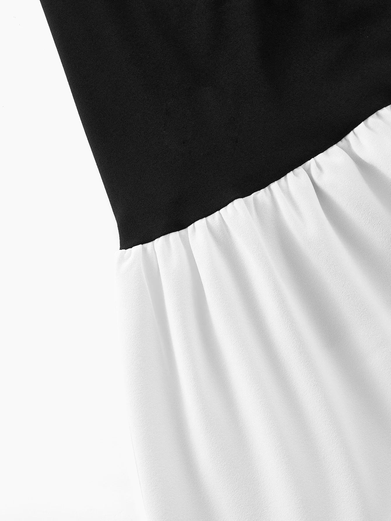 Soiréza COLORBLOCK RUFFLE HEM COCKTAIL DRESS