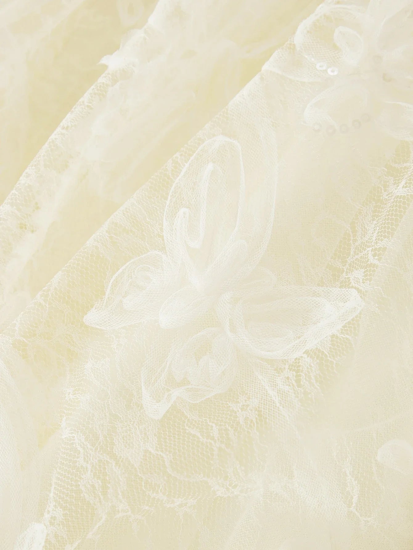 Soiréza CONTRAST MESH EMBROIDERY COCKTAIL DRESS