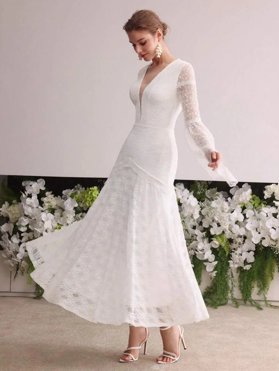 Soiréza CONTRAST MESH SHEER COCKTAIL DRESS