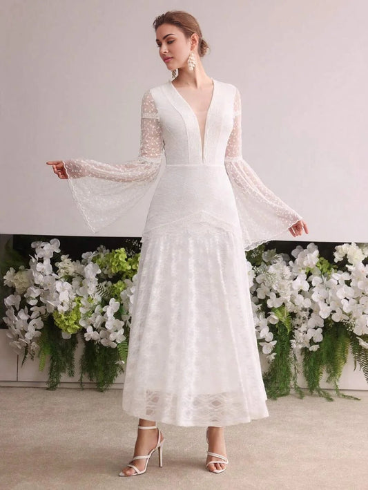 Soiréza CONTRAST MESH SHEER COCKTAIL DRESS