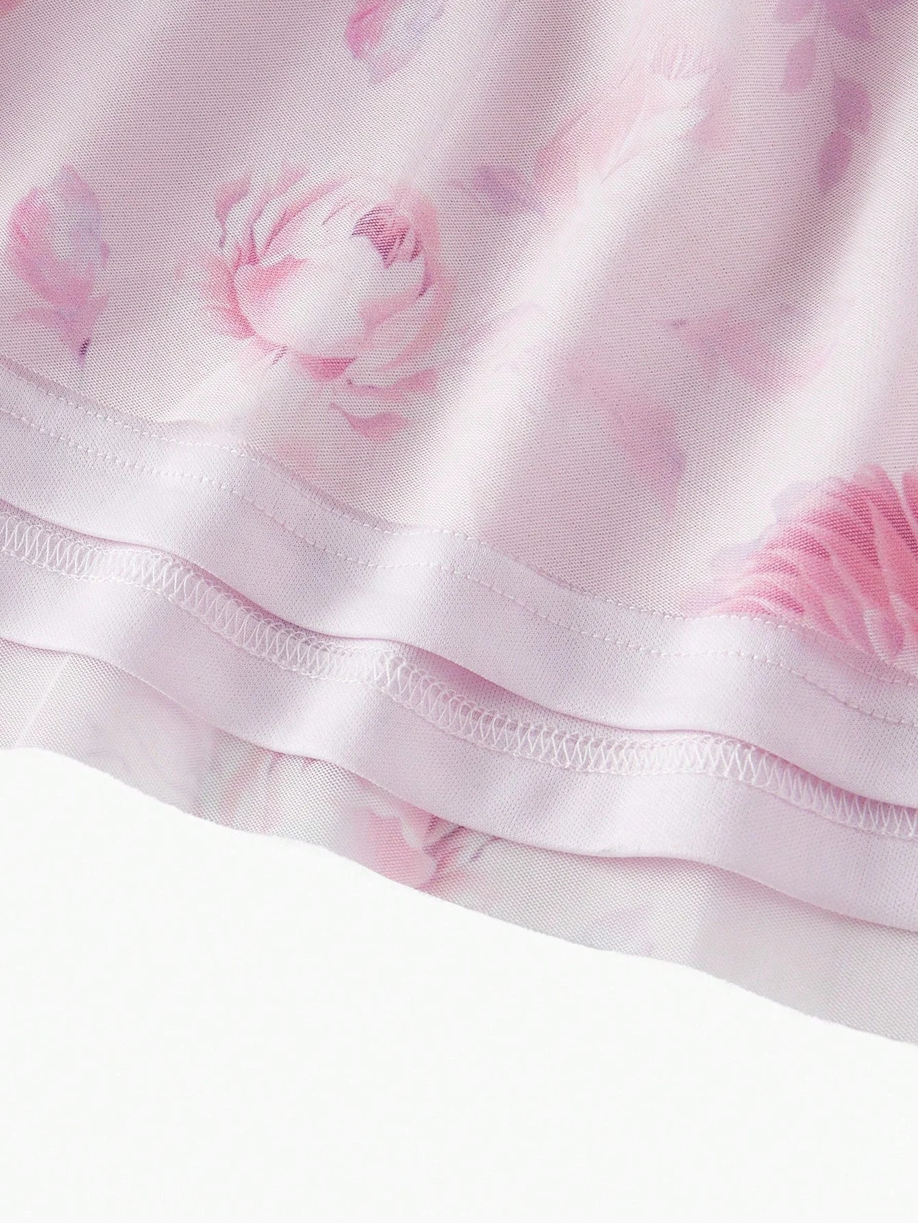 Soiréza FLORAL PRINT FRILL TRIM COCKTAIL DRESS