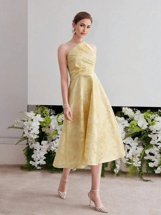 Soiréza FLORAL PRINT STRAPLESS COCKTAIL DRESS