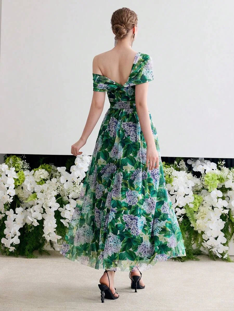 Soiréza FLORAL PRINT TWIST COCKTAIL DRESS