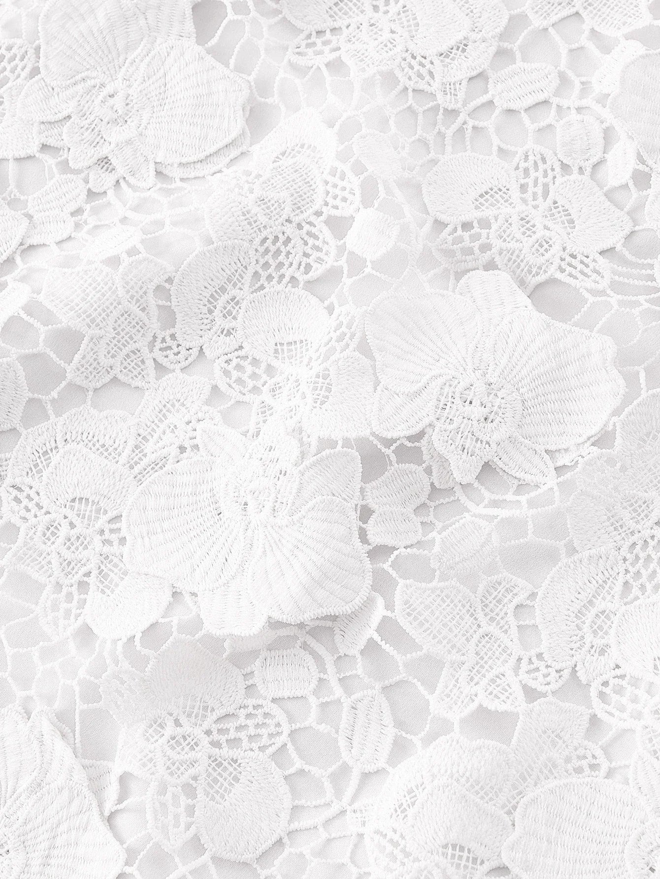 Soiréza GUIPURE LACE BOW SHOULDER COCKTAIL DRESS