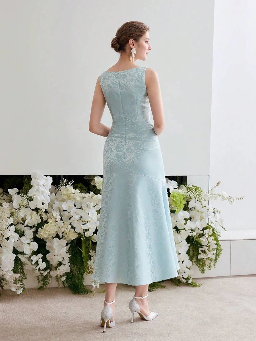 Soiréza JACQUARD ASYMMETRICAL HEM COCKTAIL DRESS