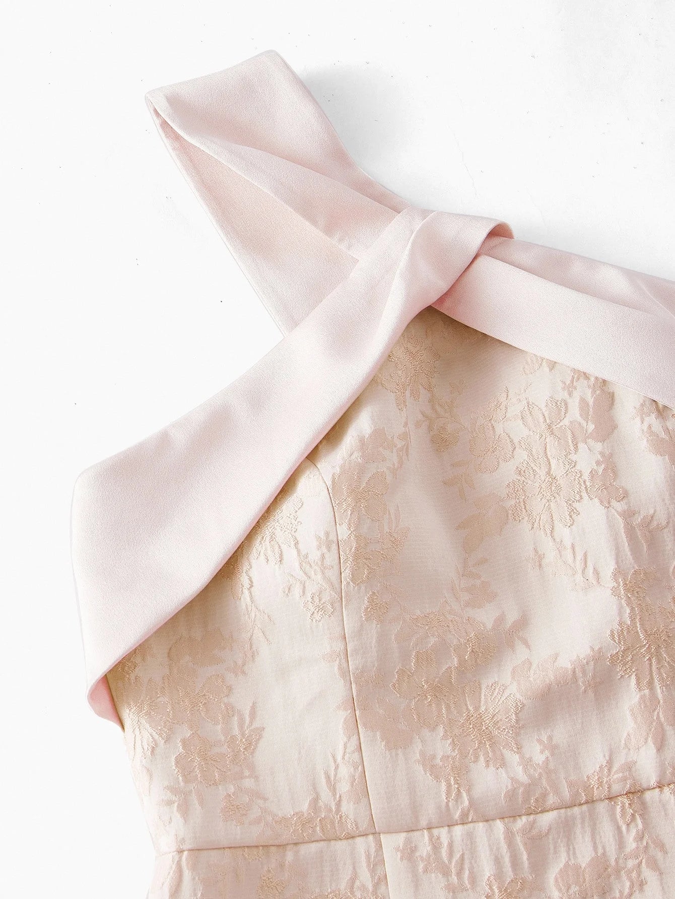 Soiréza JACQUARD ONE SHOULDER SPLIT HEM COCKTAIL DRESS WITHOUT BELT