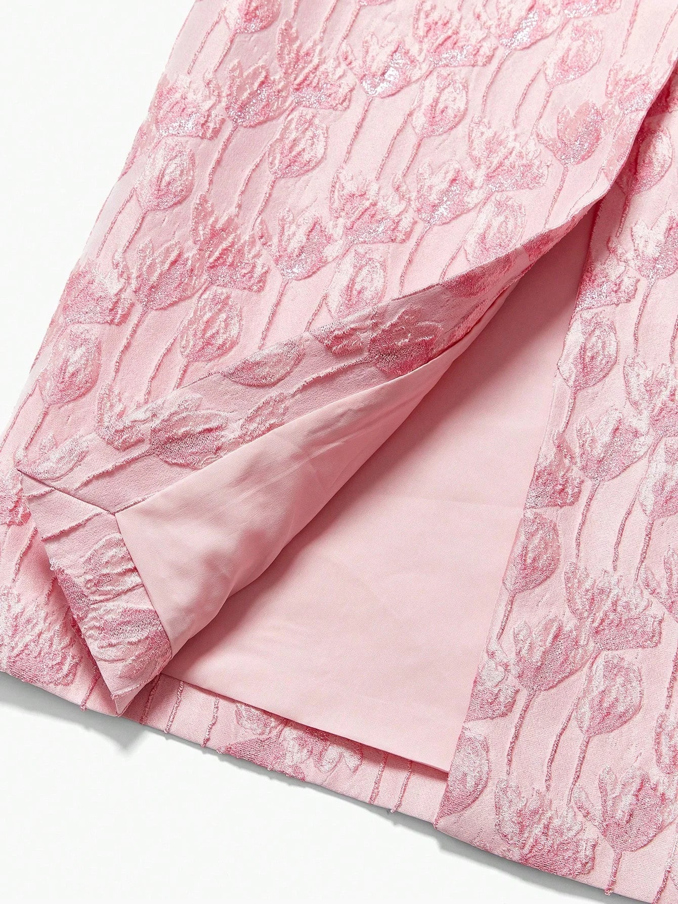 Soiréza JACQUARD STRAPLESS COCKTAIL PARTY DRESS