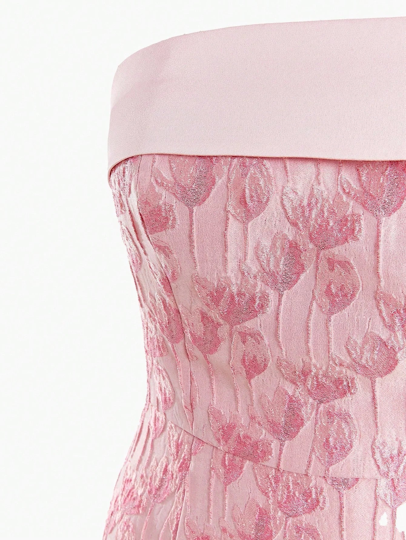 Soiréza JACQUARD STRAPLESS COCKTAIL PARTY DRESS