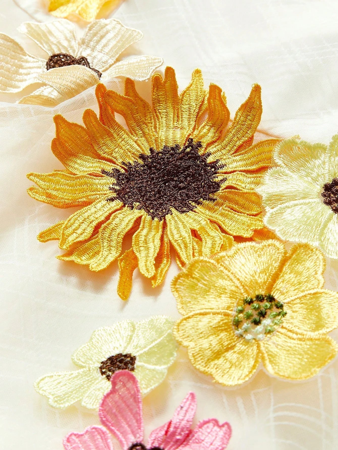 Soiréza MESH FLORAL PATCHED TUBE DRESS