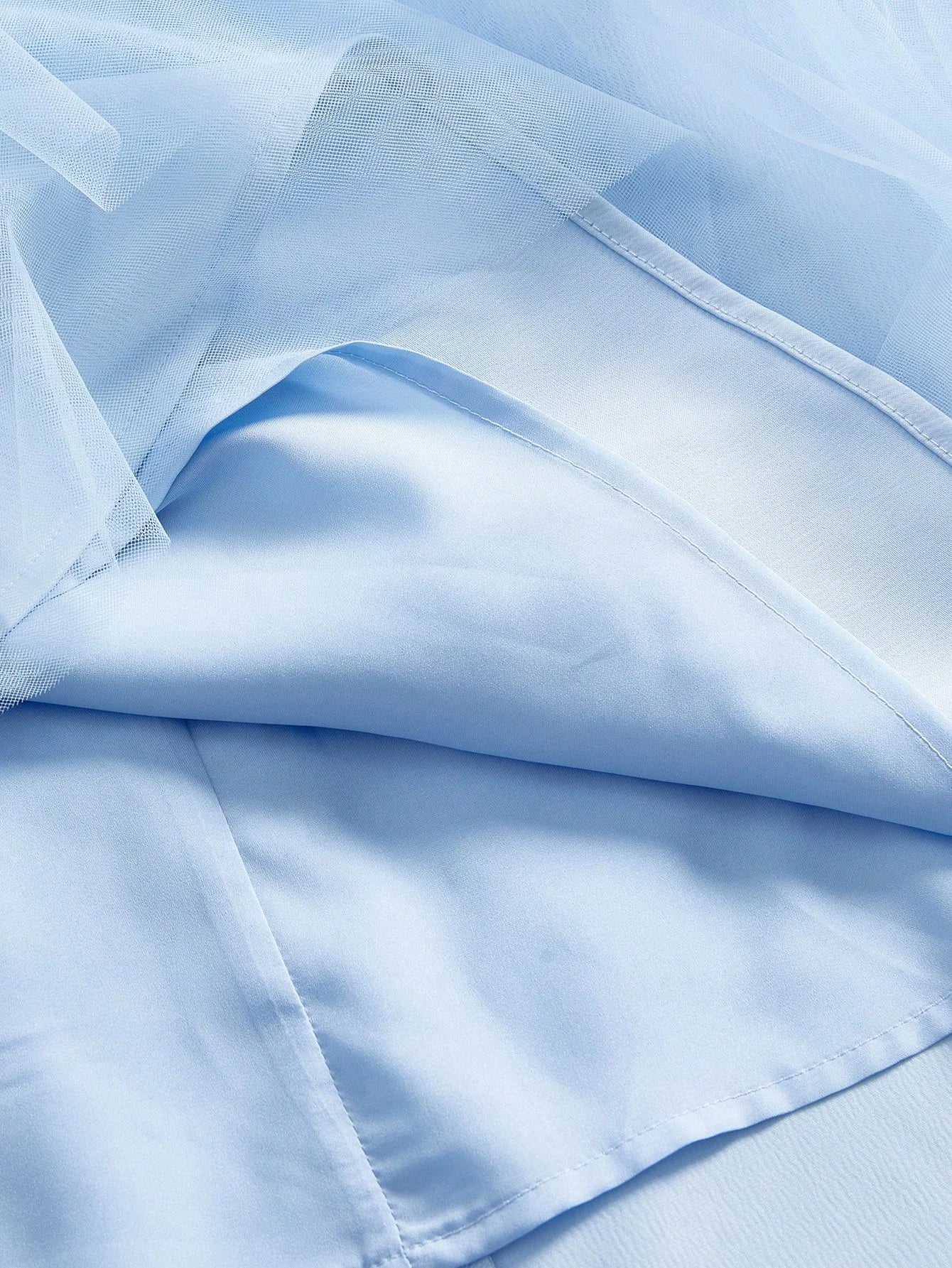 Soiréza MESH RUFFLE LAYERED COCKTAIL PARTY DRESS