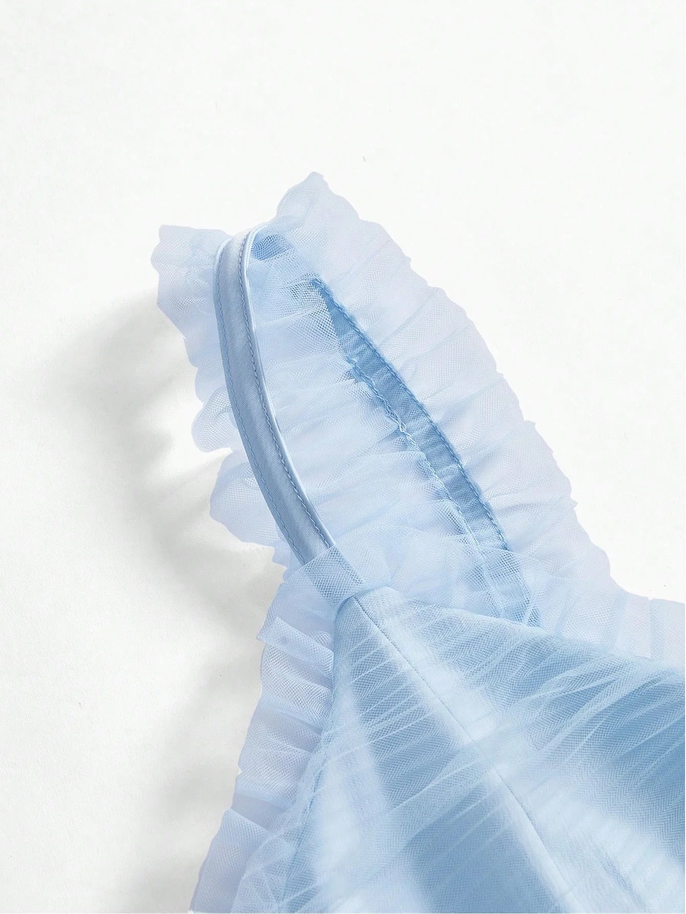 Soiréza MESH RUFFLE LAYERED COCKTAIL PARTY DRESS