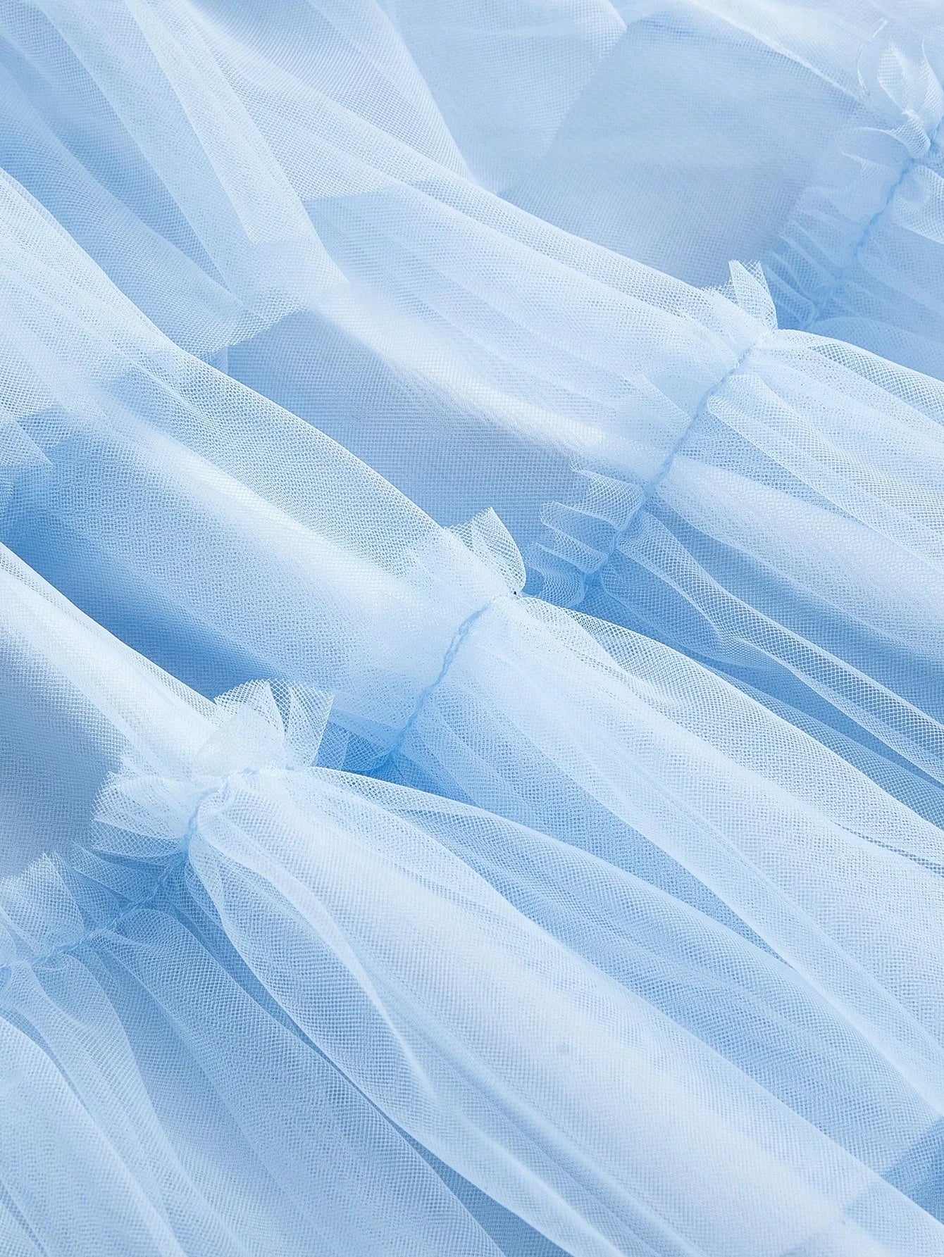 Soiréza MESH RUFFLE LAYERED COCKTAIL PARTY DRESS