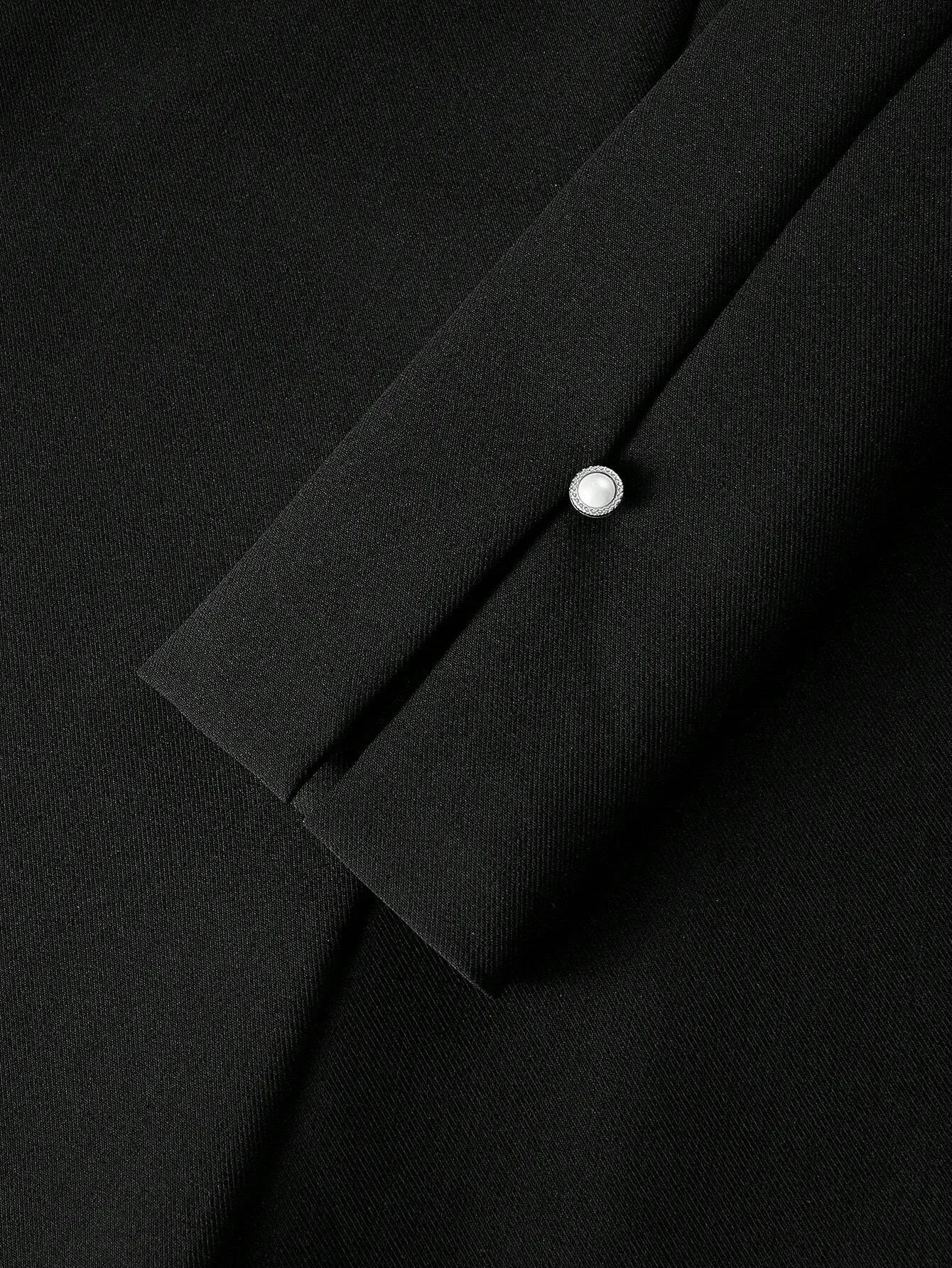 Soiréza NOTCH NECK RHINESTONE TRIM CONTRAST SEQUIN DETAIL MERMAID HEM DRESS