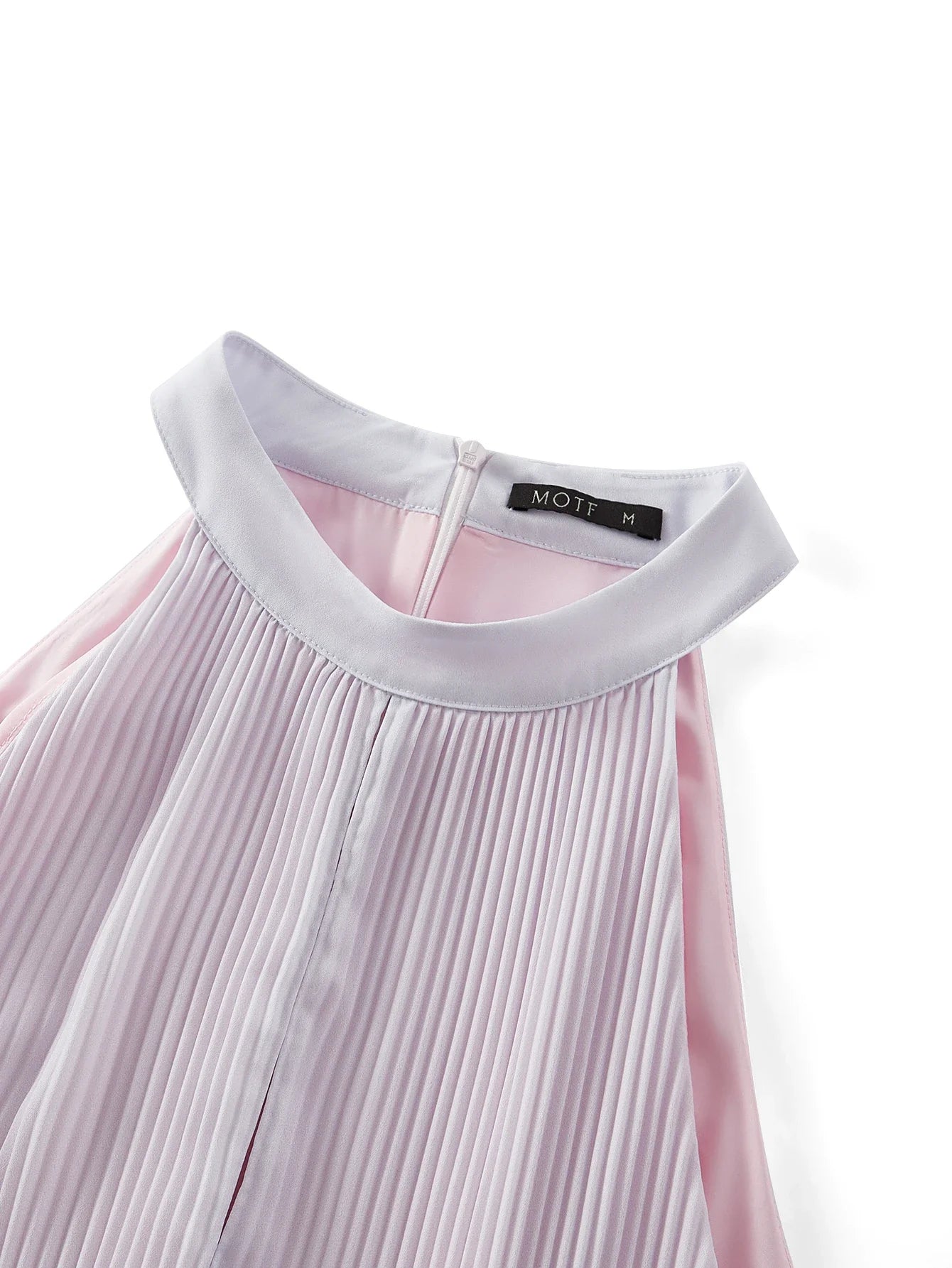 Soiréza OMBRE PLEATED HALTER COCKTAIL DRESS