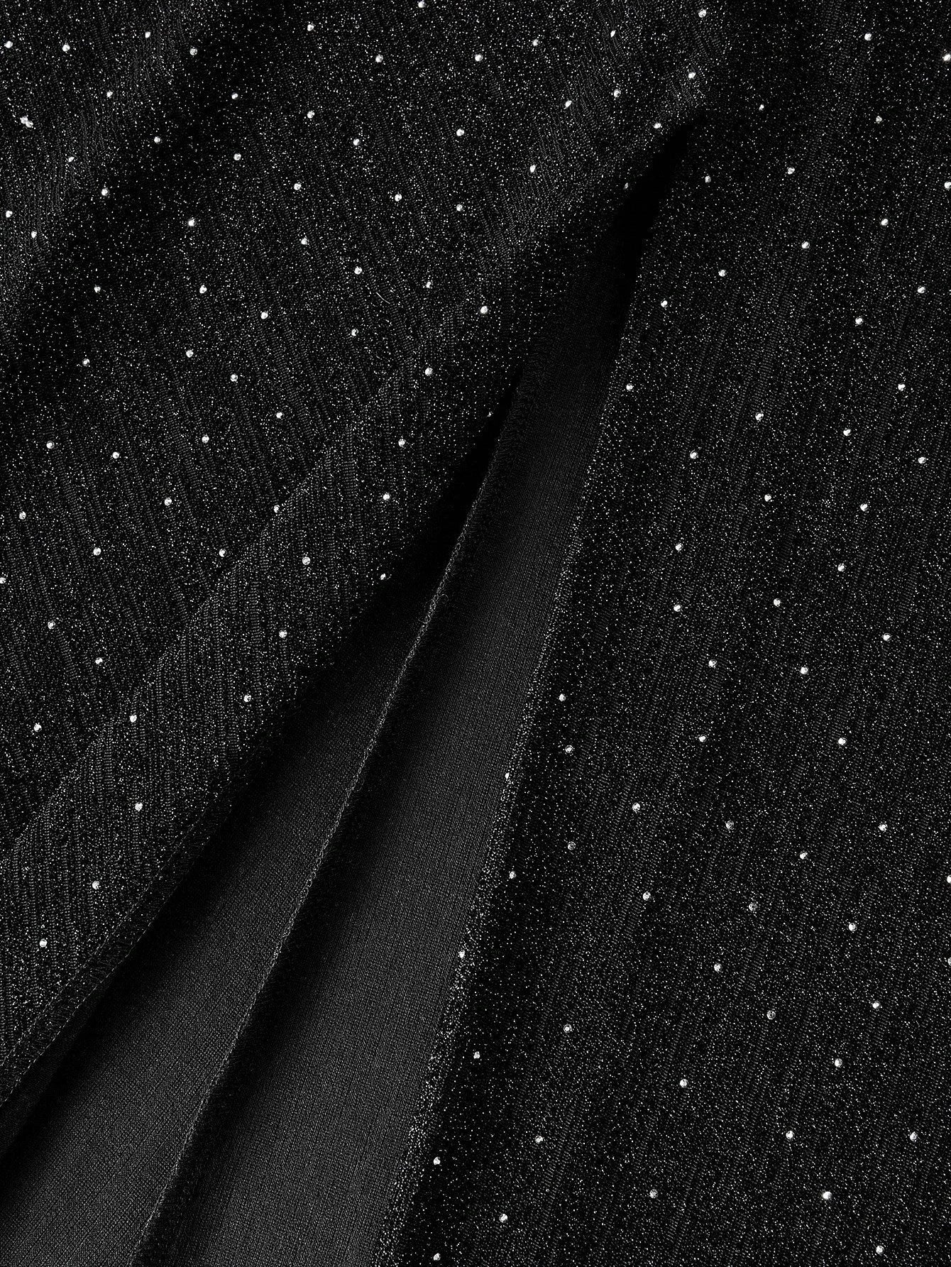 Soiréza RHINESTONE DECOR SPLIT HEM COCKTAIL DRESS PARTY