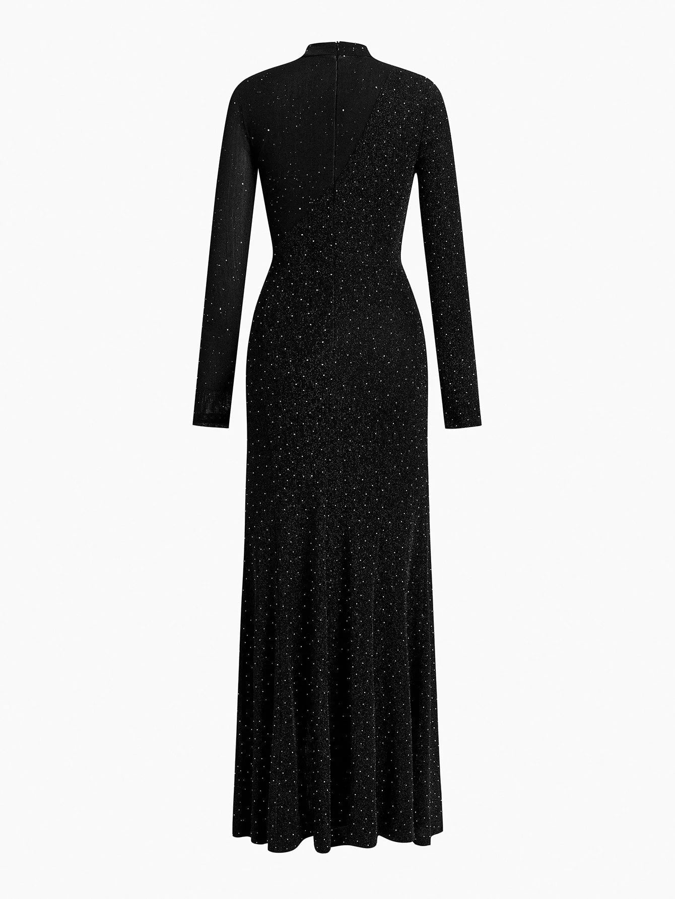 Soiréza RHINESTONE DECOR SPLIT HEM COCKTAIL DRESS PARTY