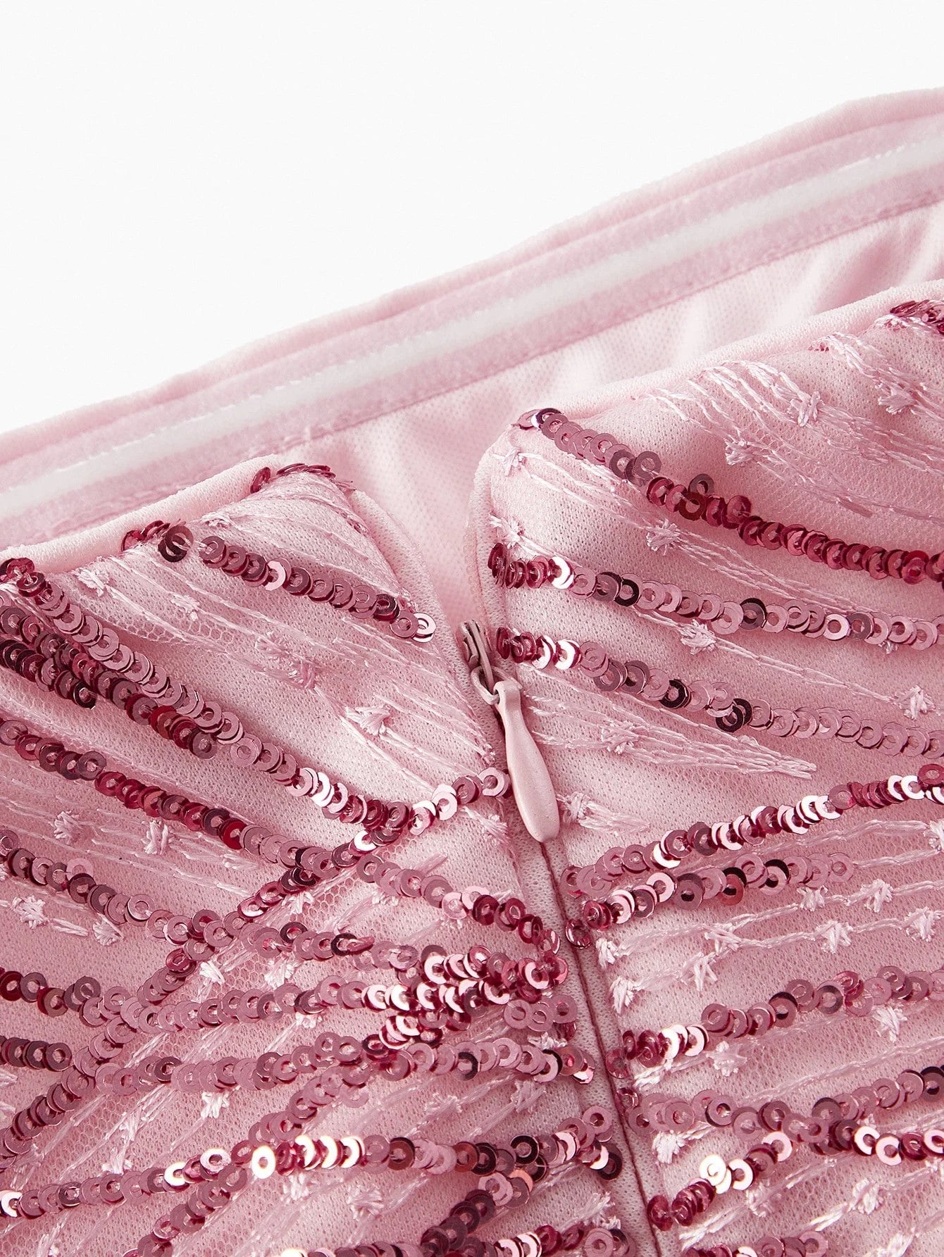 Soiréza SEQUIN STRAPLESS COCKTAIL DRESS