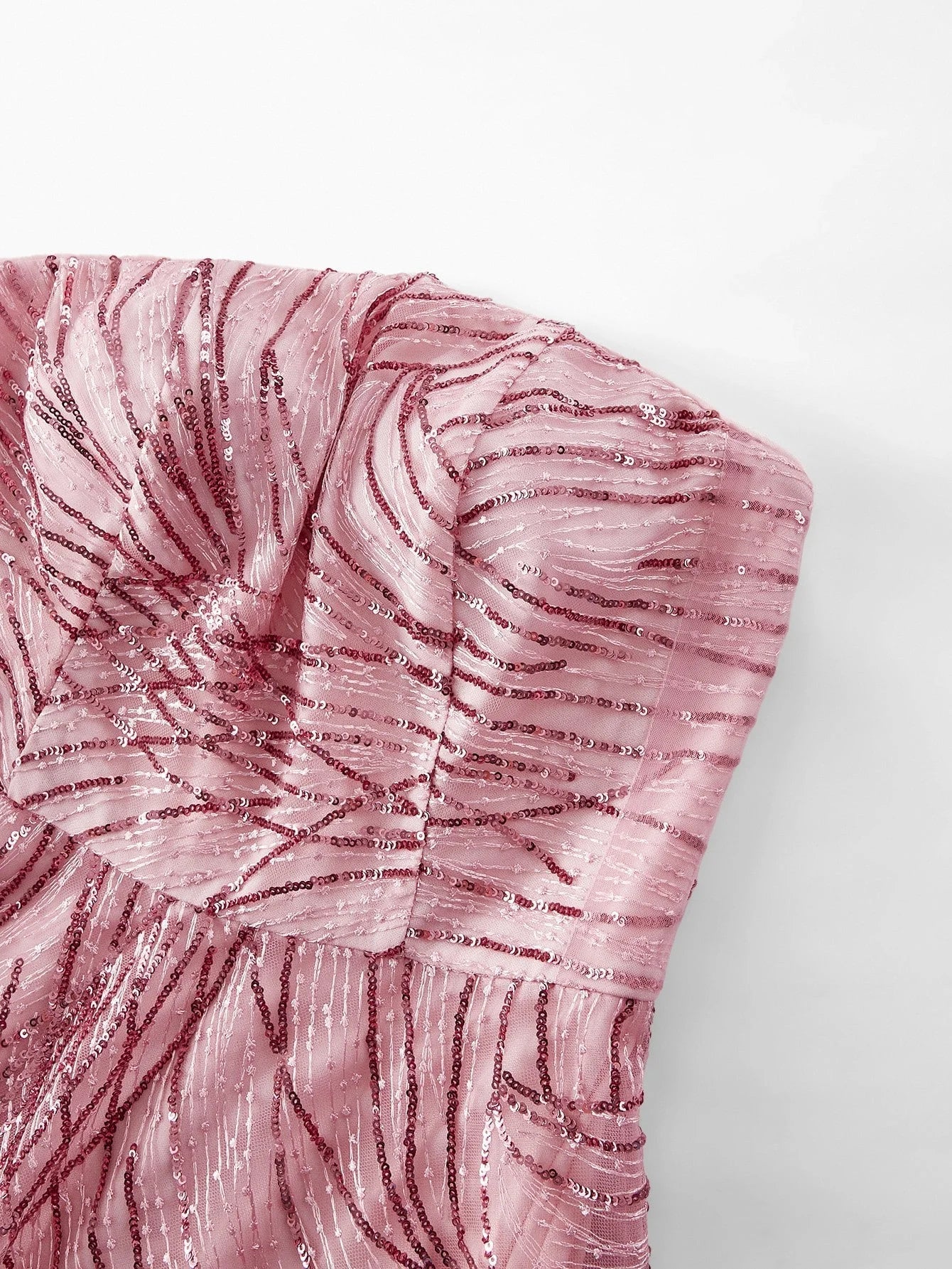 Soiréza SEQUIN STRAPLESS COCKTAIL DRESS