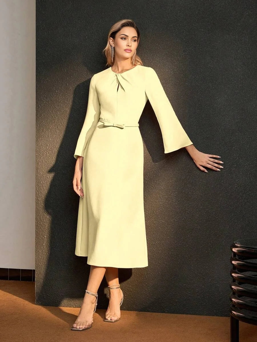 Soiréza TWIST BELTED DRESS