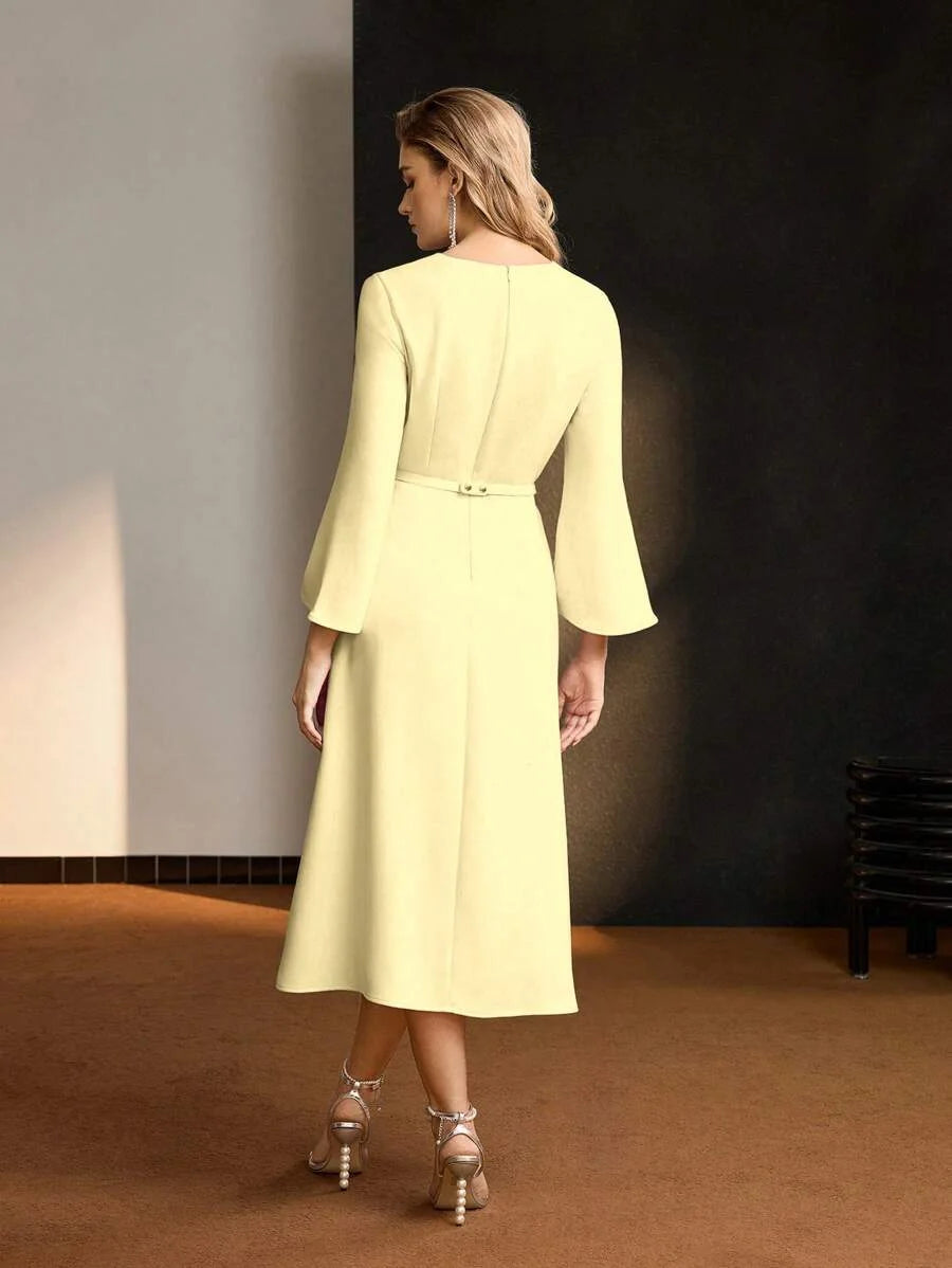 Soiréza TWIST BELTED DRESS