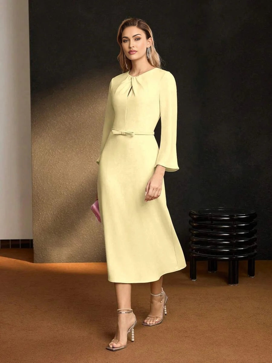 Soiréza TWIST BELTED DRESS