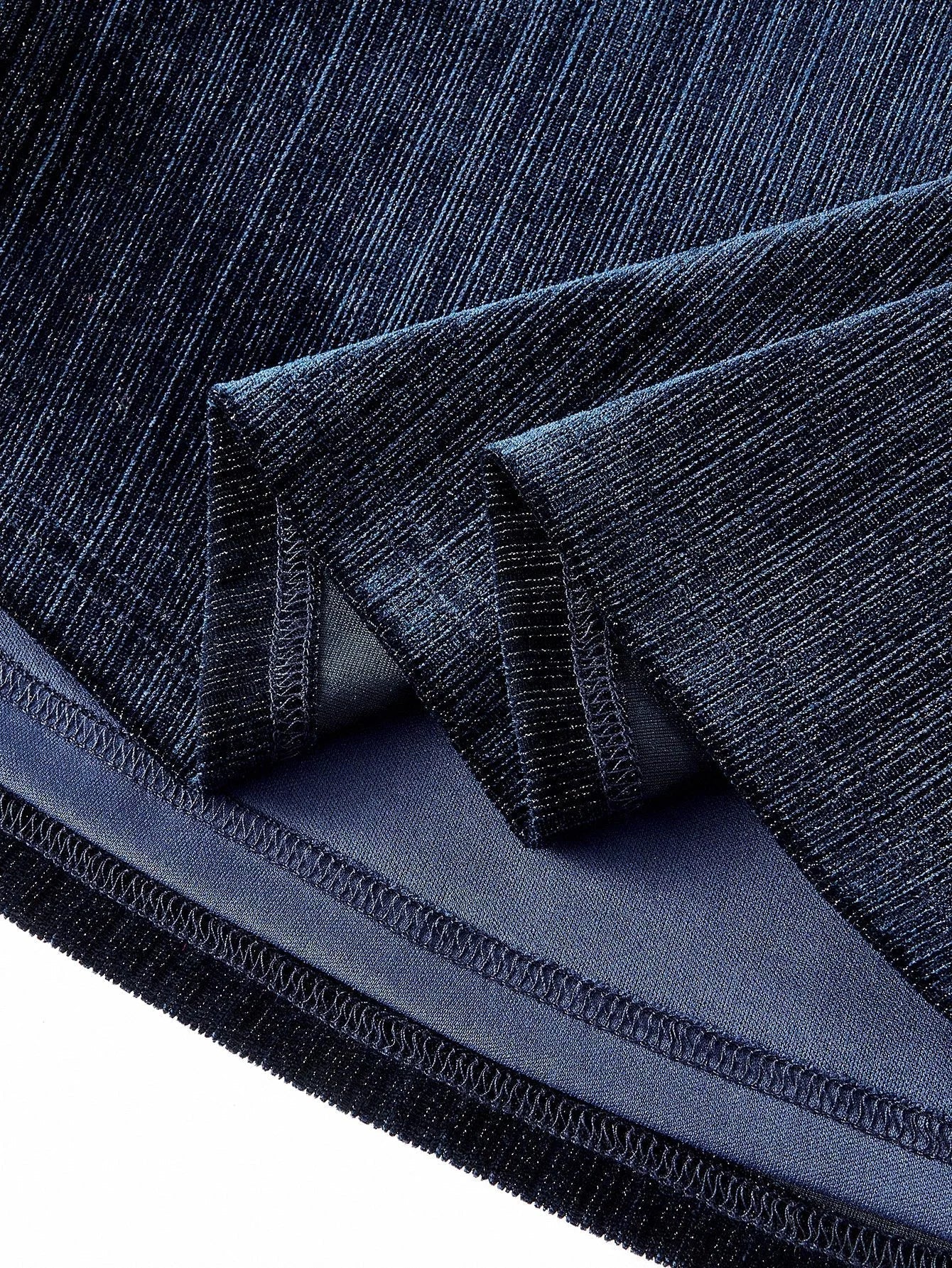 Soiréza VELVET LONG SLEEVE MERMAID HEM COCKTAIL DRESS