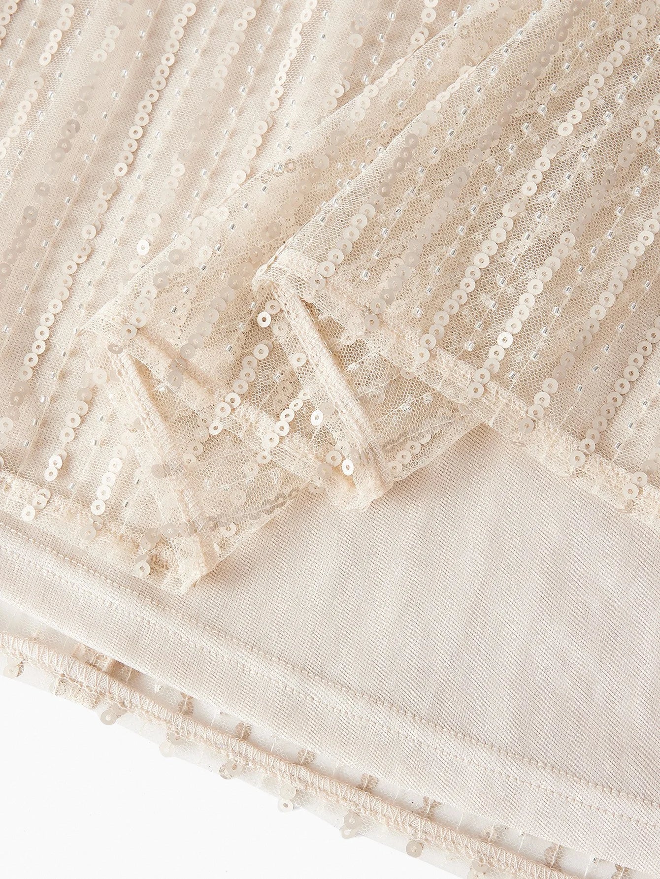 Soiréza WOMENS SEQUIN MESH RHINESTONE WAIST COCKTAIL DRESS LONG SLEEVE