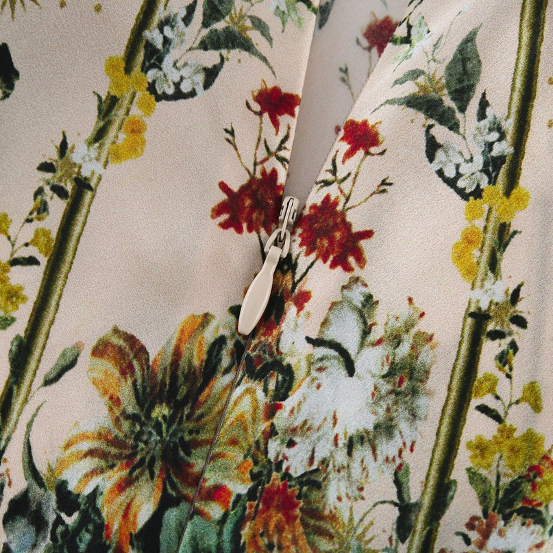 Solada embellished floralprint maxi dress