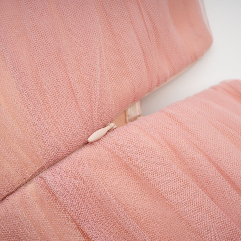 Solène pink tiered maxi dress