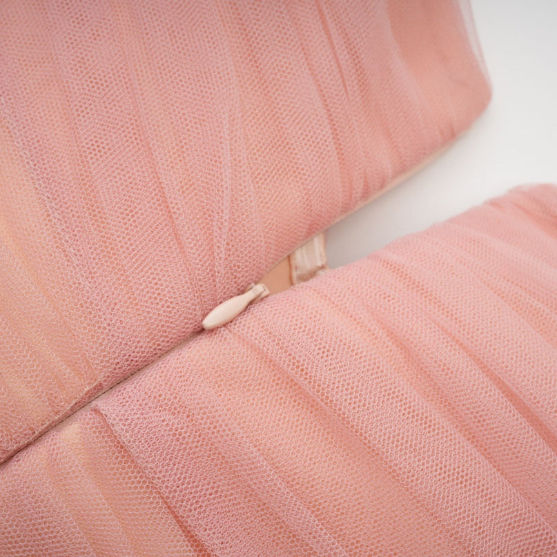 Solène pink tiered maxi dress