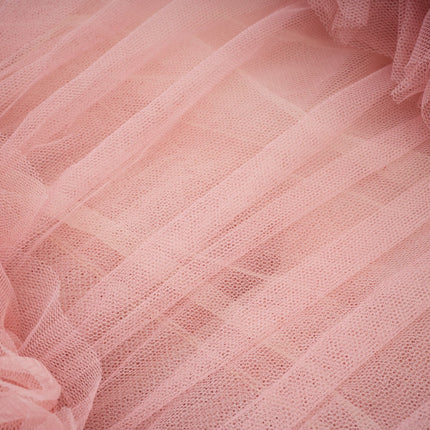 Solène pink tiered maxi dress