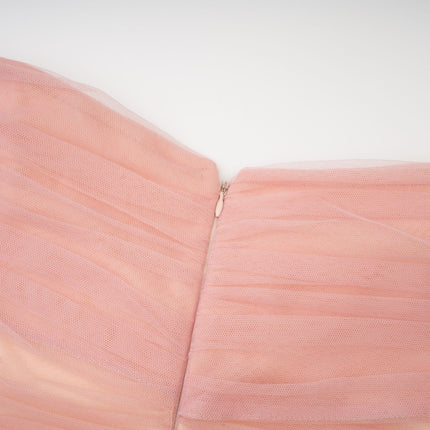 Solène pink tiered maxi dress