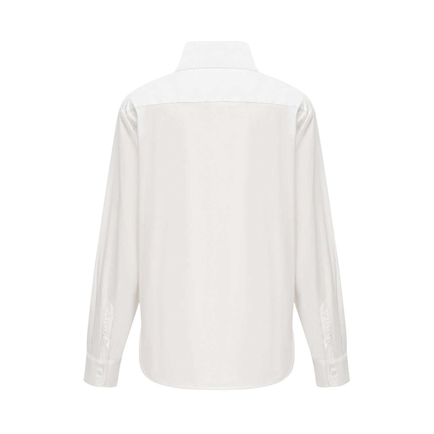 Solène white pointedcollar shirt